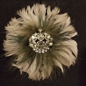 Stella & Dot Plume Brooch Purple